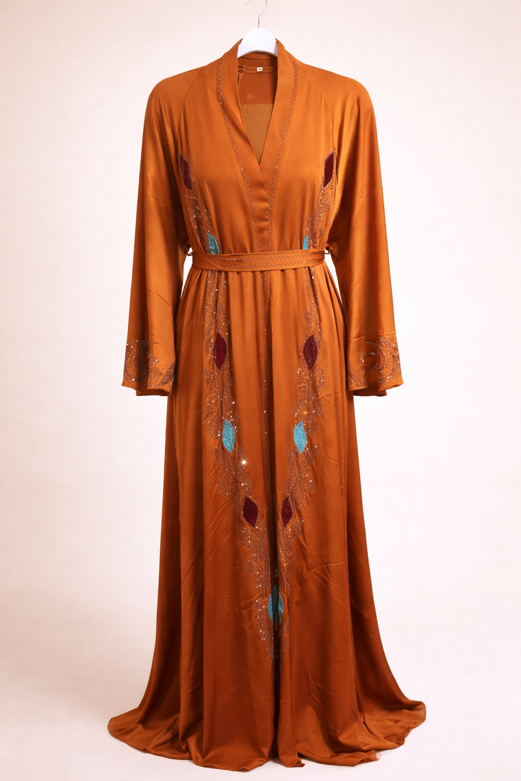 Ladies Embroidered Stone Close Abaya