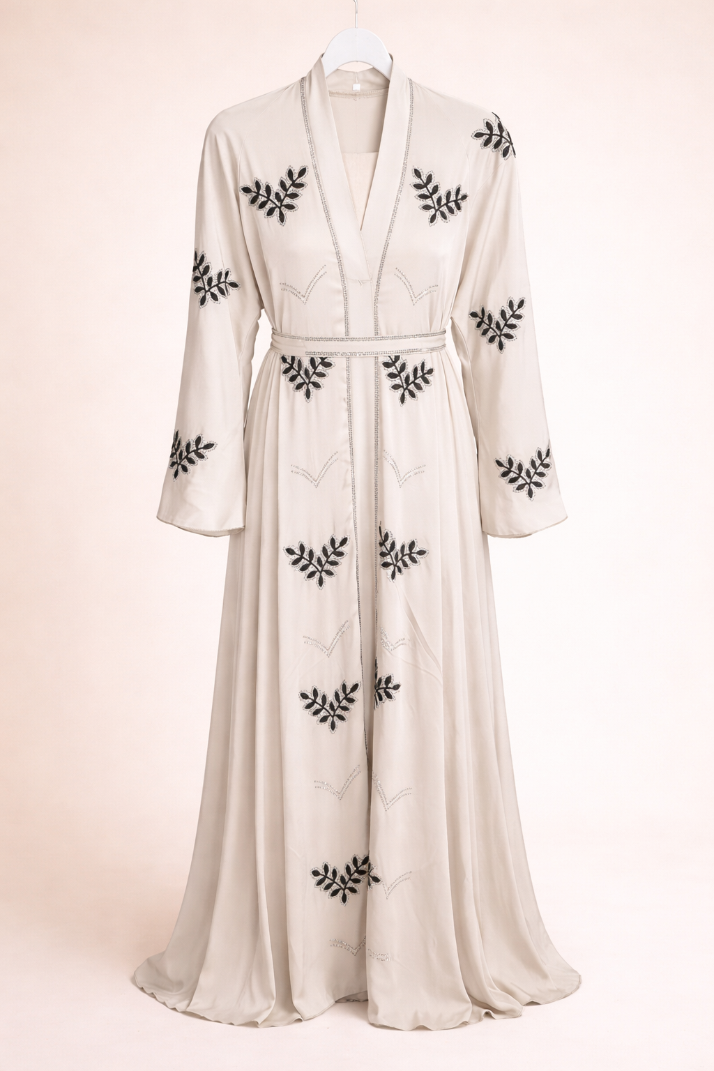 Ladies Embroidered Stone Close Abaya