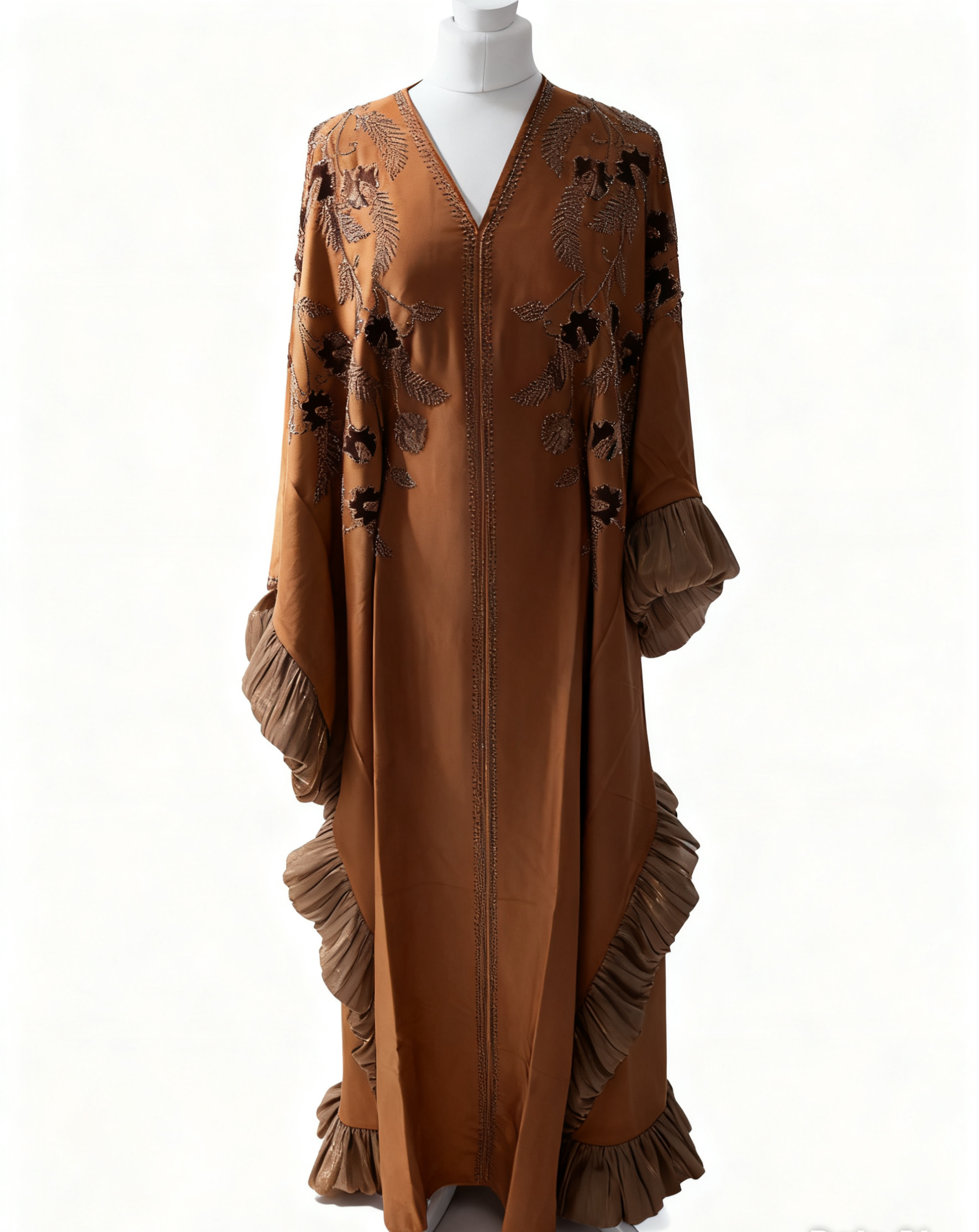 Ladies Embroidered Stone Close Abaya