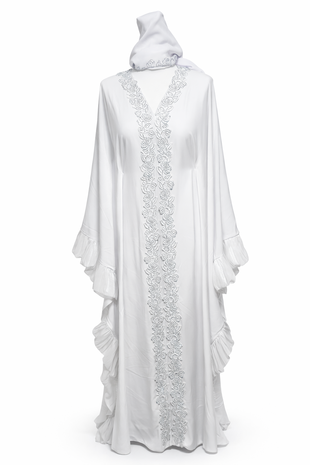 Ladies Embroidered Stone Close Abaya