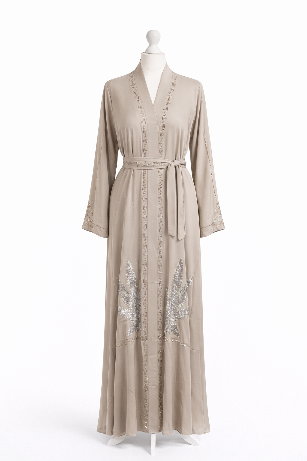 Ladies Embroidered Stone Close Abaya