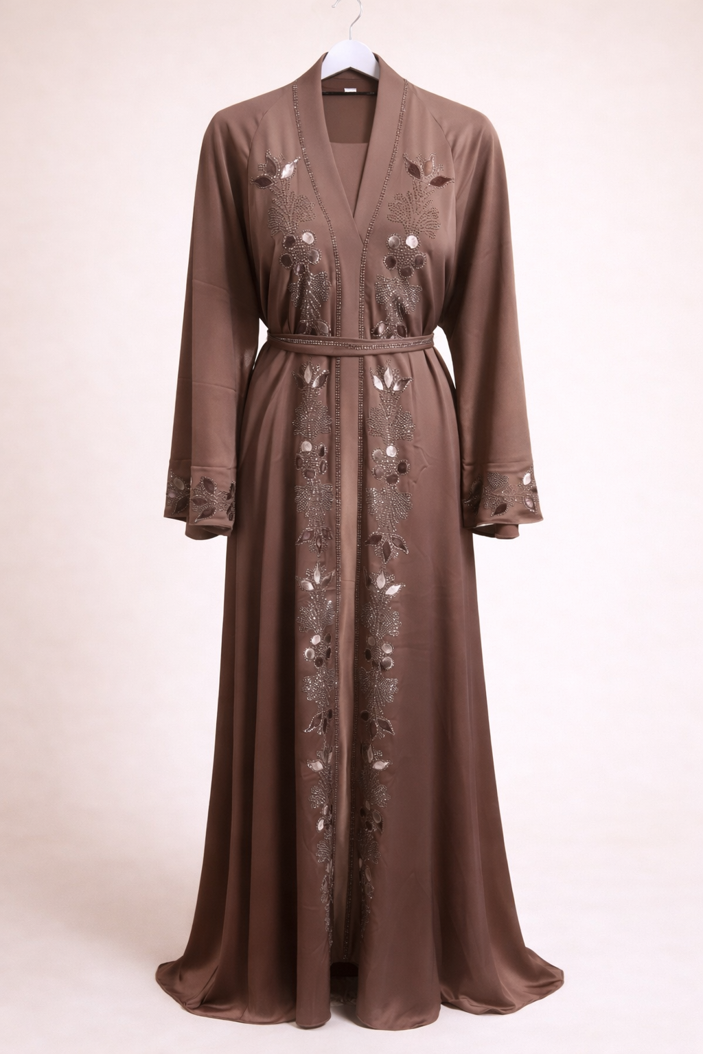 Ladies Embroidered Stone Close Abaya